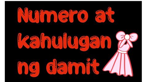 numero ng damit sa panaginip|Panaginip .